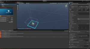 View of the unity project dashboard